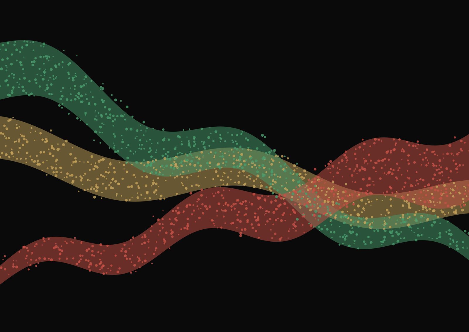 Undercurrents — decades of vegetation survey data rendered as chromatic currents