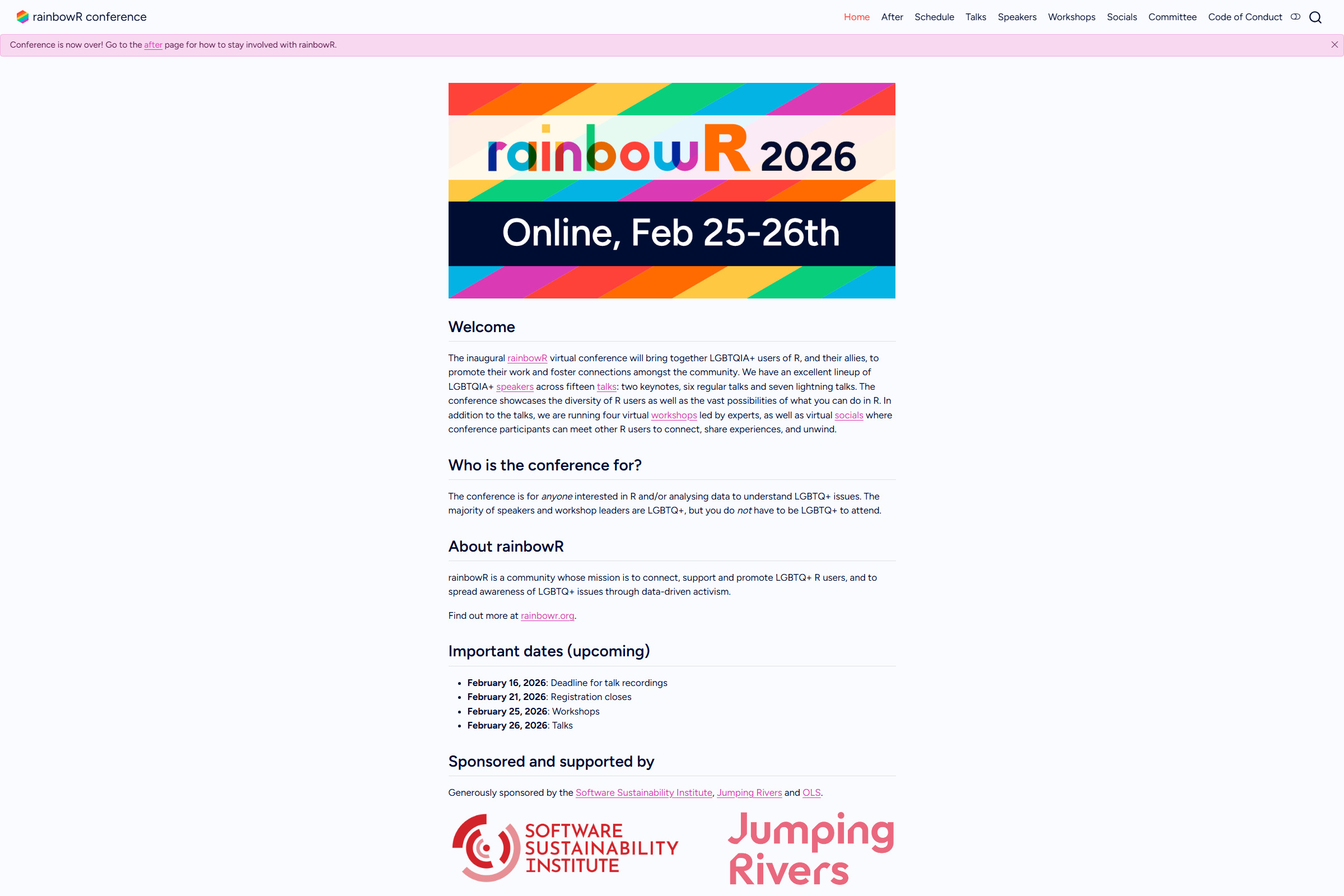 rainbowR Conference 2026